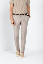 Milano men's chino pants in herringbone extra slim fit