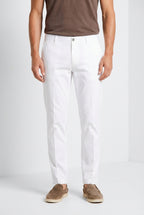 Milano pantalone chino uomo in gabardina stretch extra slim fit ①