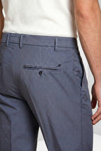 Milano pantalone chino uomo in gabardina stretch extra slim fit ①