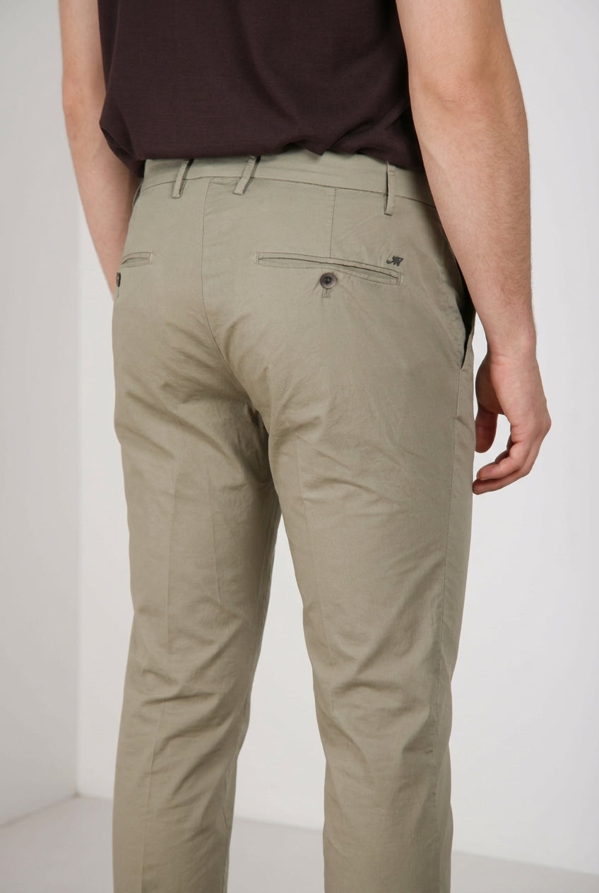 Milano men's chino pants in stretch gabardine extra slim fit ①