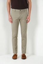 Milano men's chino pants in stretch gabardine extra slim fit ①