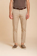 Milano men's chino pants in stretch gabardine extra slim fit ①