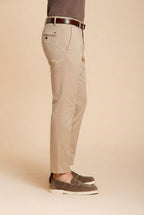 Milano men's chino pants in stretch gabardine extra slim fit ①