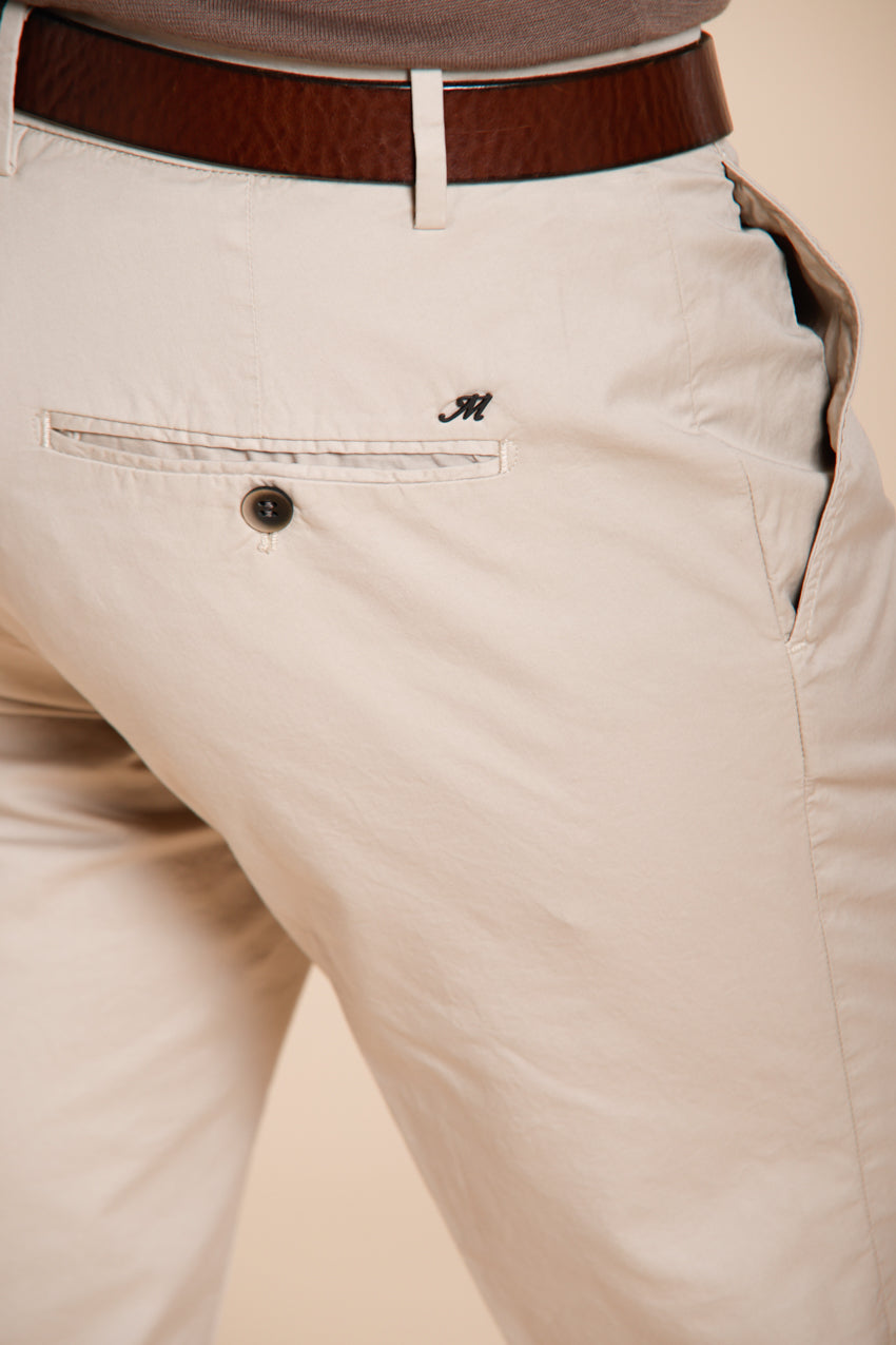 Milano pantalon chino homme en gabardine stretch extra slim fit ①
