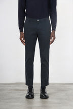 Milano chino pants for men in stretch gabardine, extra slim fit ①