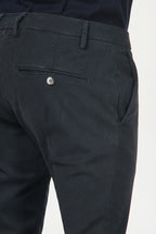 Milano chino pants for men in stretch gabardine, extra slim fit ①