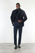 Milano men’s chino trousers in stretch gabardine extra slim fit ①