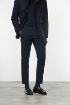Milano men’s chino trousers in stretch gabardine extra slim fit ①