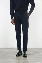 Milano men’s chino trousers in stretch gabardine extra slim fit ①