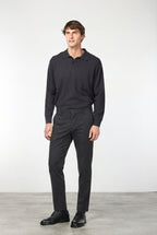 Milano Chinohose Herren in Stretch-Gabardine, Extra Slim Fit ①