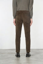 Milano pantalone chino uomo in velluto 500 righe extra slim fit ①