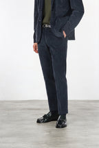 Milano pantalone chino uomo in velluto 500 righe extra slim fit ①