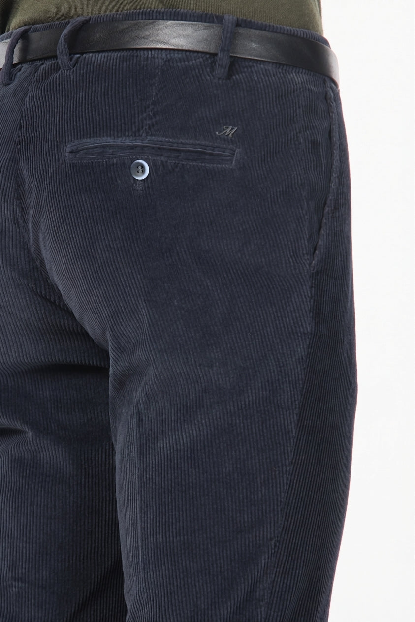 Milano pantalone chino uomo in velluto 500 righe extra slim fit ①