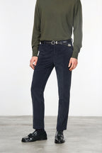 Milano pantalone chino uomo in velluto 500 righe extra slim fit ①
