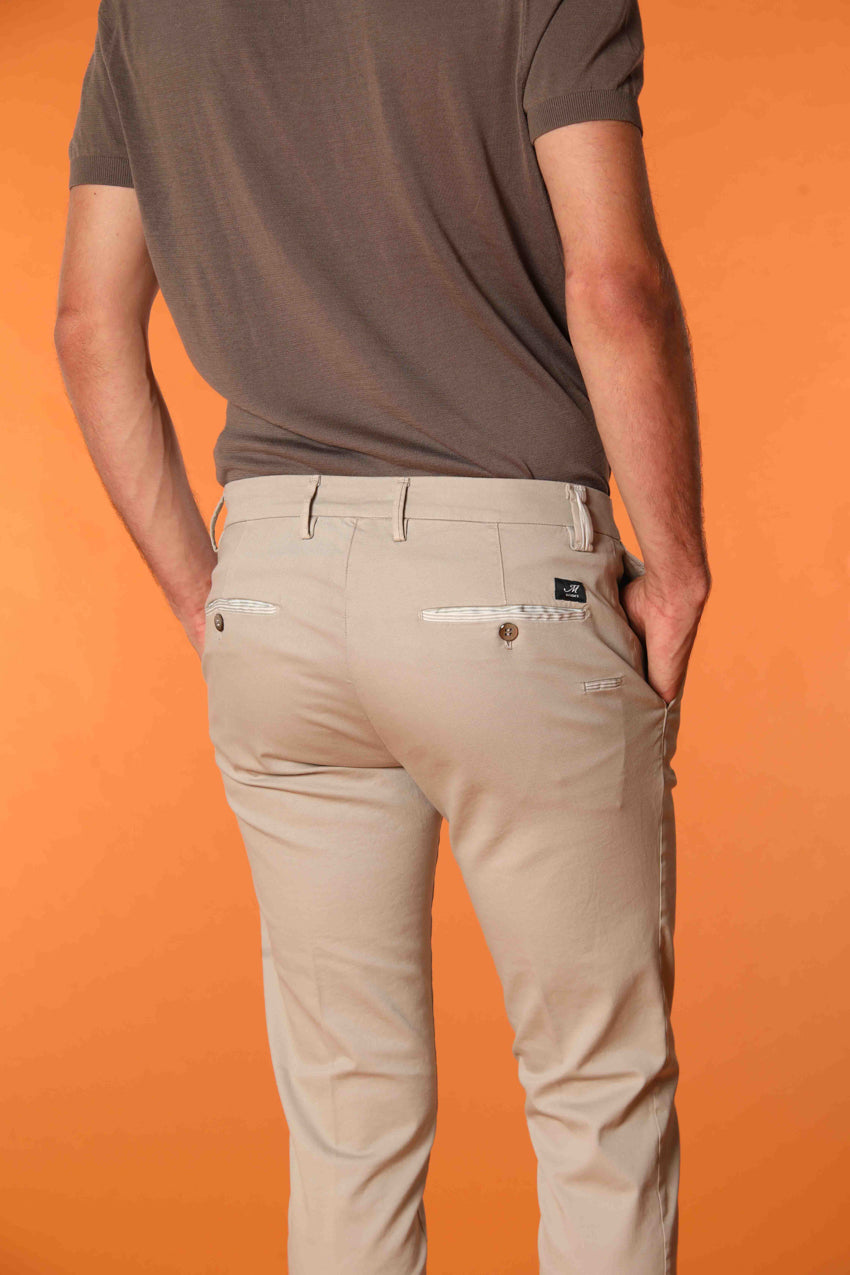 Forte Dei Marmi Stripes pantalone chino uomo in tricotina fine extra slim fit
