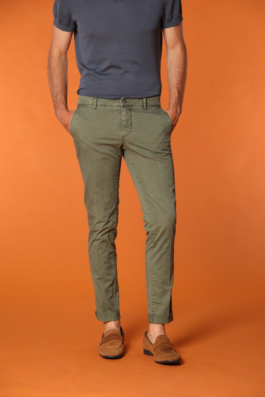 Milano Essential Pantalon chino homme en coton pima twill stretch coupe Extra slim