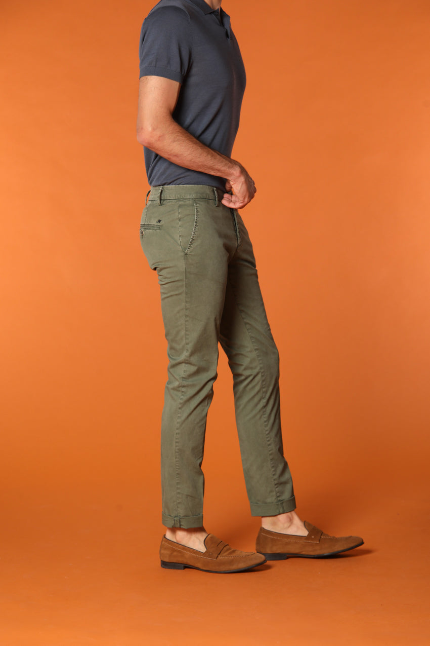 Milano Essential Pantalon chino homme en coton pima twill stretch coupe Extra slim