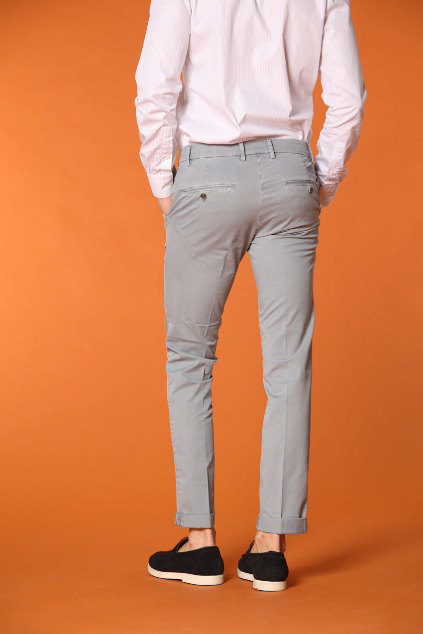 Milano Essential pantalone chino uomo in twill di cotone pima stretch extra slim fit