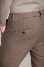 Foto 4 Osaka pantalone chino uomo in resca bicolor carrot fit