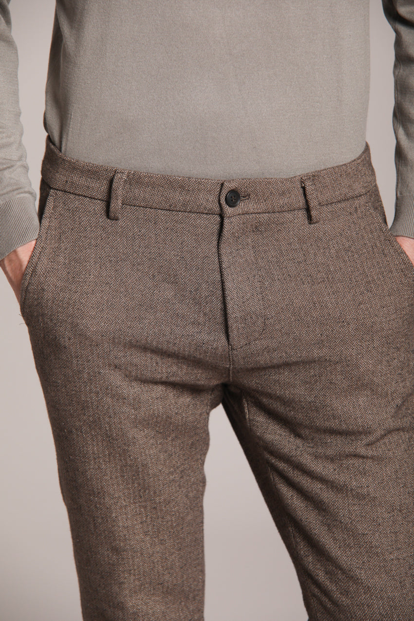 Foto 2 Osaka pantalone chino uomo in resca bicolor carrot fit