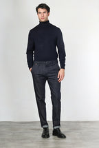Osaka pantalone chino uomo in denim stretch carrot fit