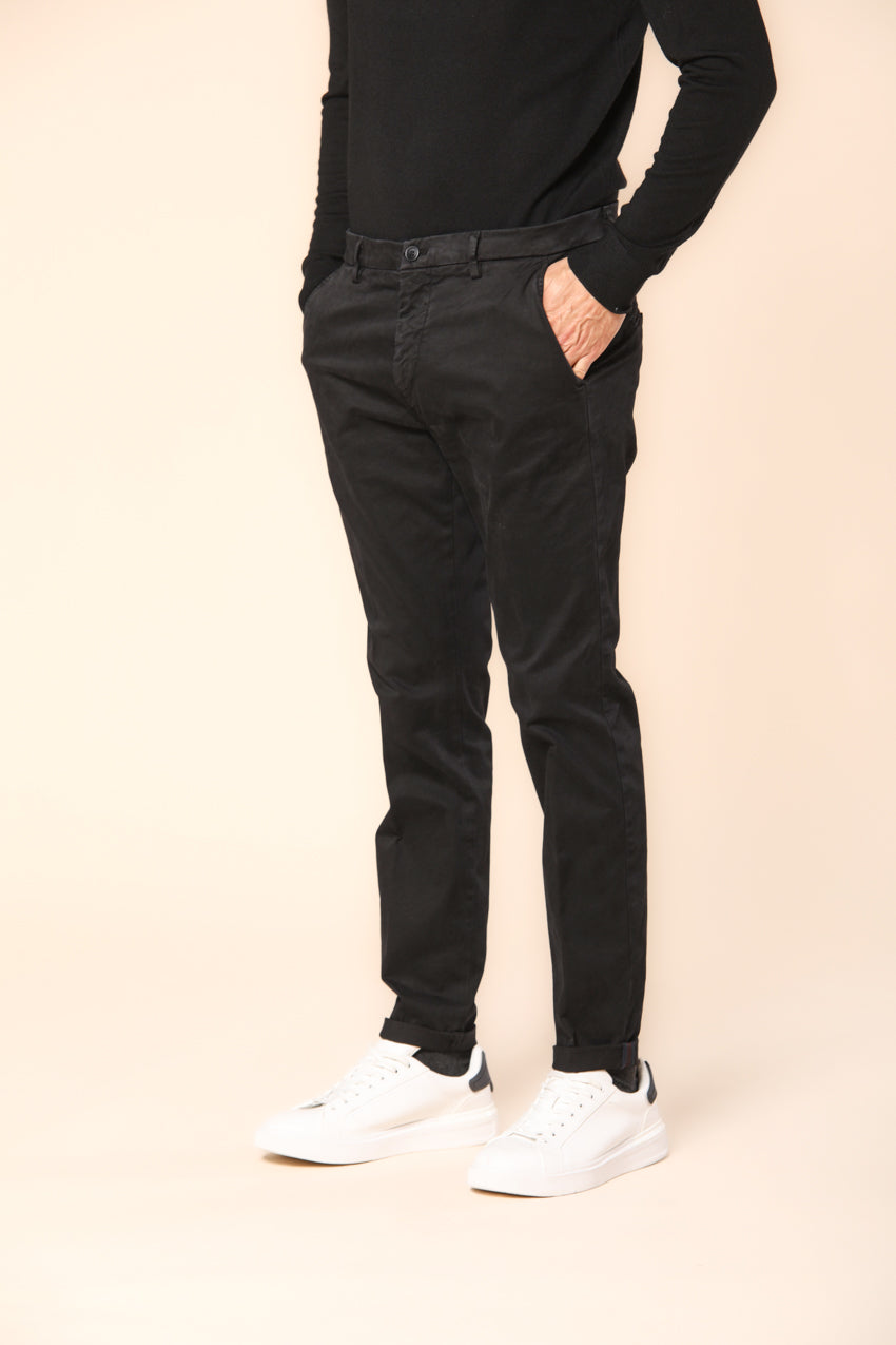 Osaka pantalón chino para hombre de algodón modal elástico con corte carrot