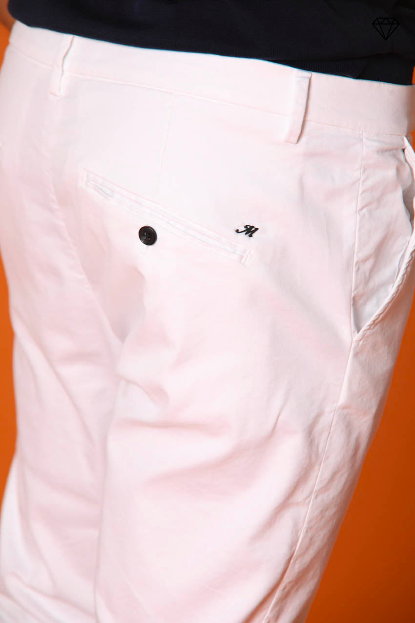 Osaka men's chino pants in fine cotton and tencel tricotine carrot fit ①