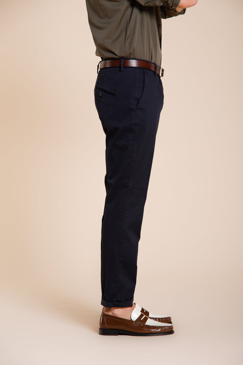 Osaka men's chino pants in fine cotton and lyocell tricotina carrot fit