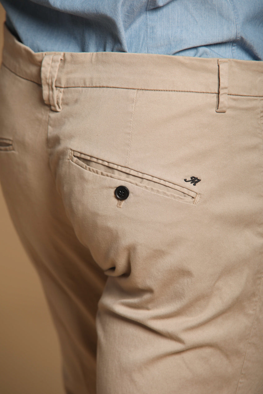 Osaka 1 Pinces men’s chino pants in cotton and lyocell twill carrot fit