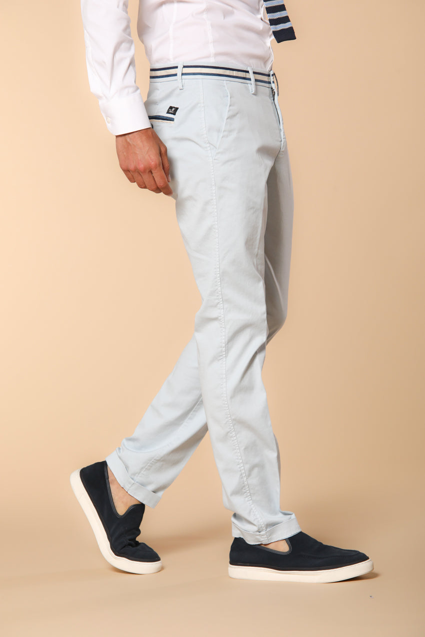 Torino Summer pantalone chino uomo in twill di cotone e lyocell slim fit