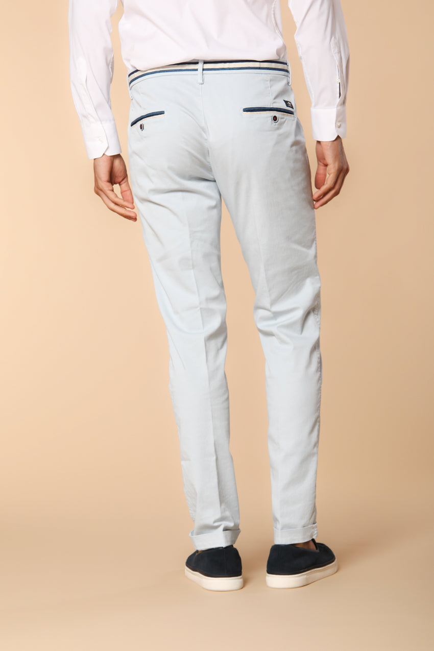 Torino Summer pantalone chino uomo in twill di cotone e lyocell slim fit