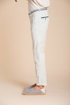 Torino Summer pantalone chino uomo in twill di cotone e lyocell slim fit
