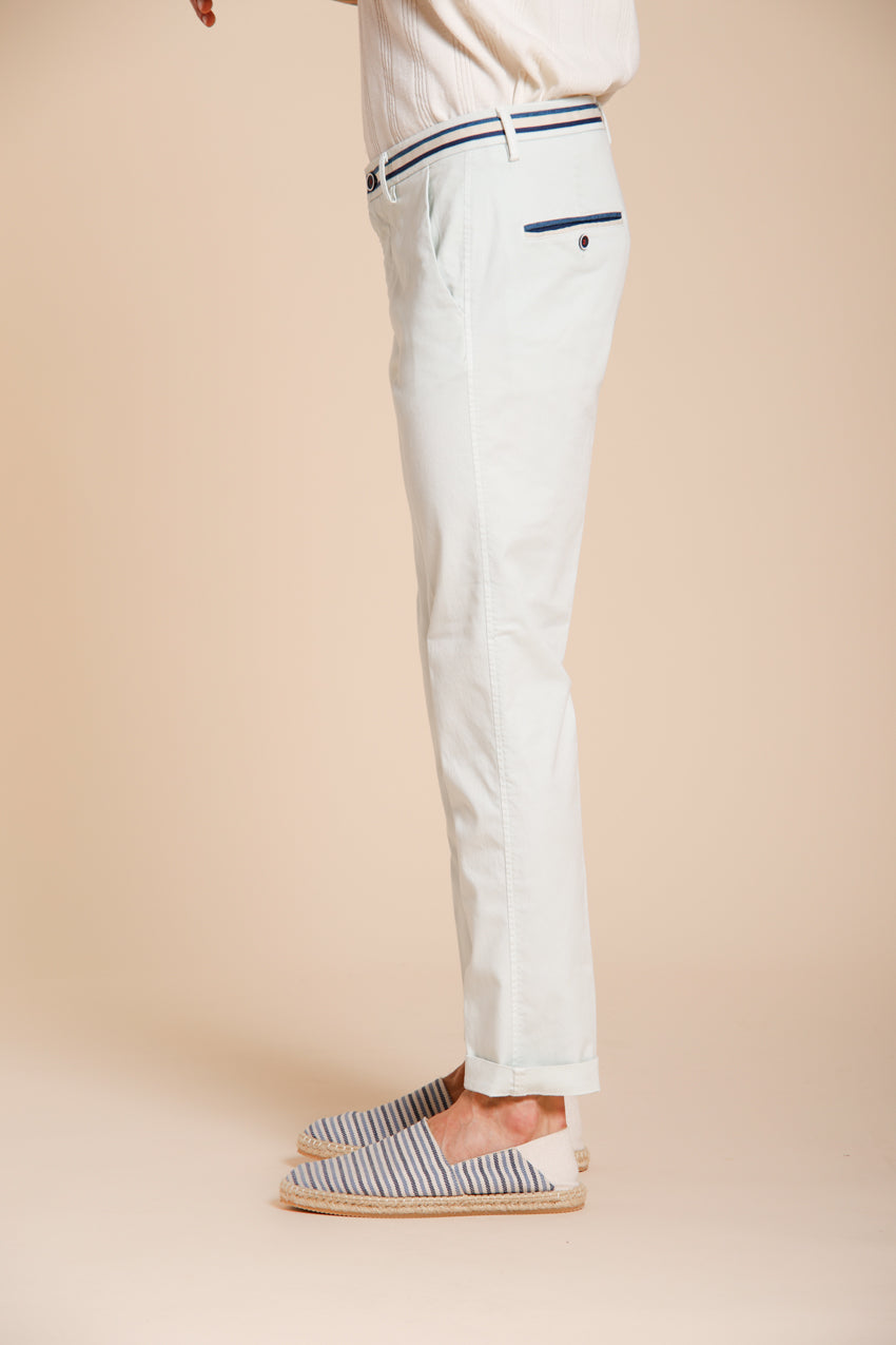 Torino Summer pantalone chino uomo in twill di cotone e lyocell slim fit