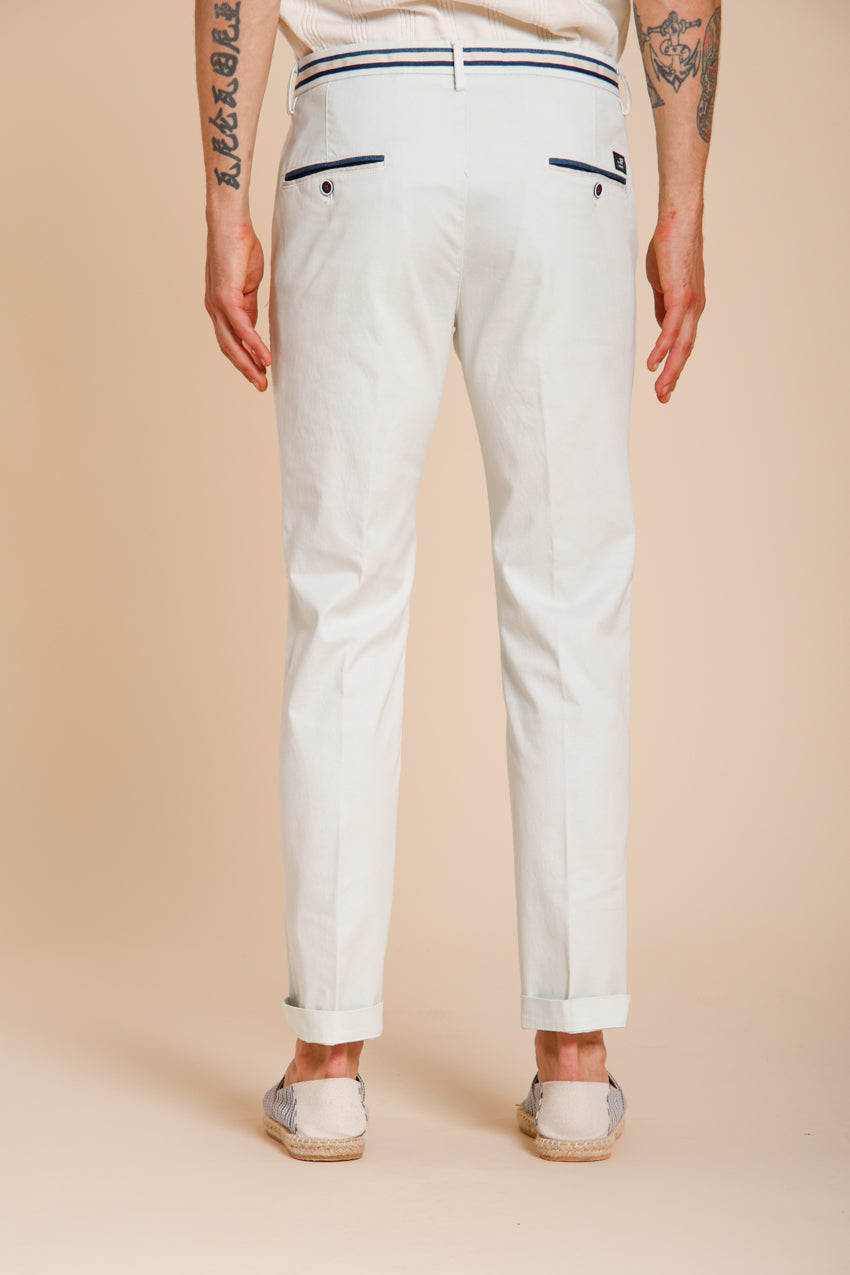 Torino Summer pantalone chino uomo in twill di cotone e lyocell slim fit