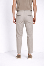 Torino Summer men's chino pants in cotton and lyocell twill slim fit
