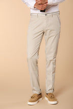Torino Summer men's chino pants in cotton and lyocell twill slim fit