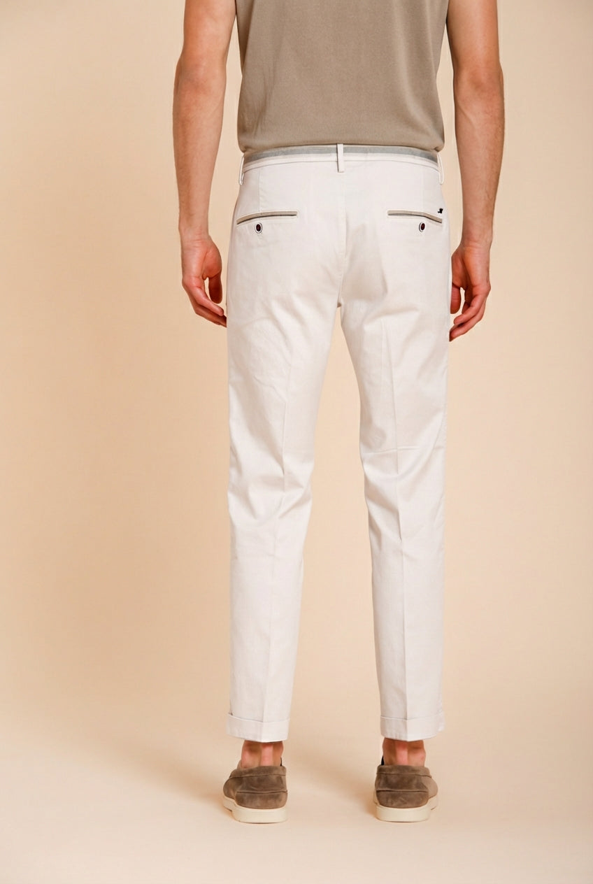 Torino Summer pantalon chino homme en twill de coton et lyocell slim fit