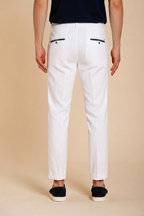 Torino Summer pantalon chino homme en twill de coton et lyocell slim fit