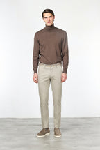 Torino Winter pantalone chino uomo in gabardina stretch slim fit