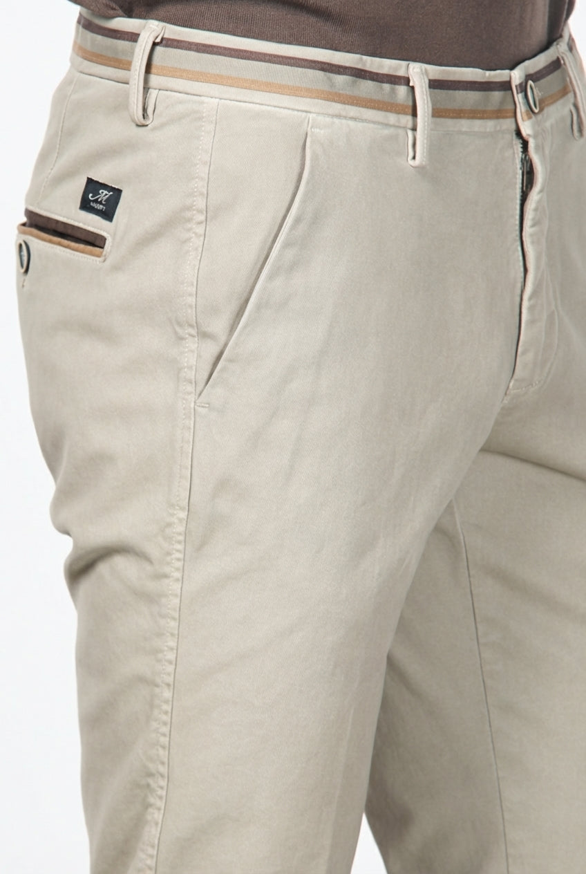 Torino Winter pantalone chino uomo in gabardina stretch slim fit