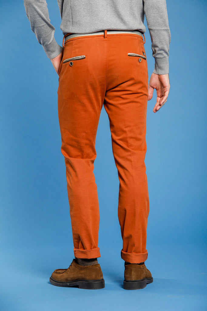 Torino Winter pantalone chino uomo in gabardina e modal stretch slim fit