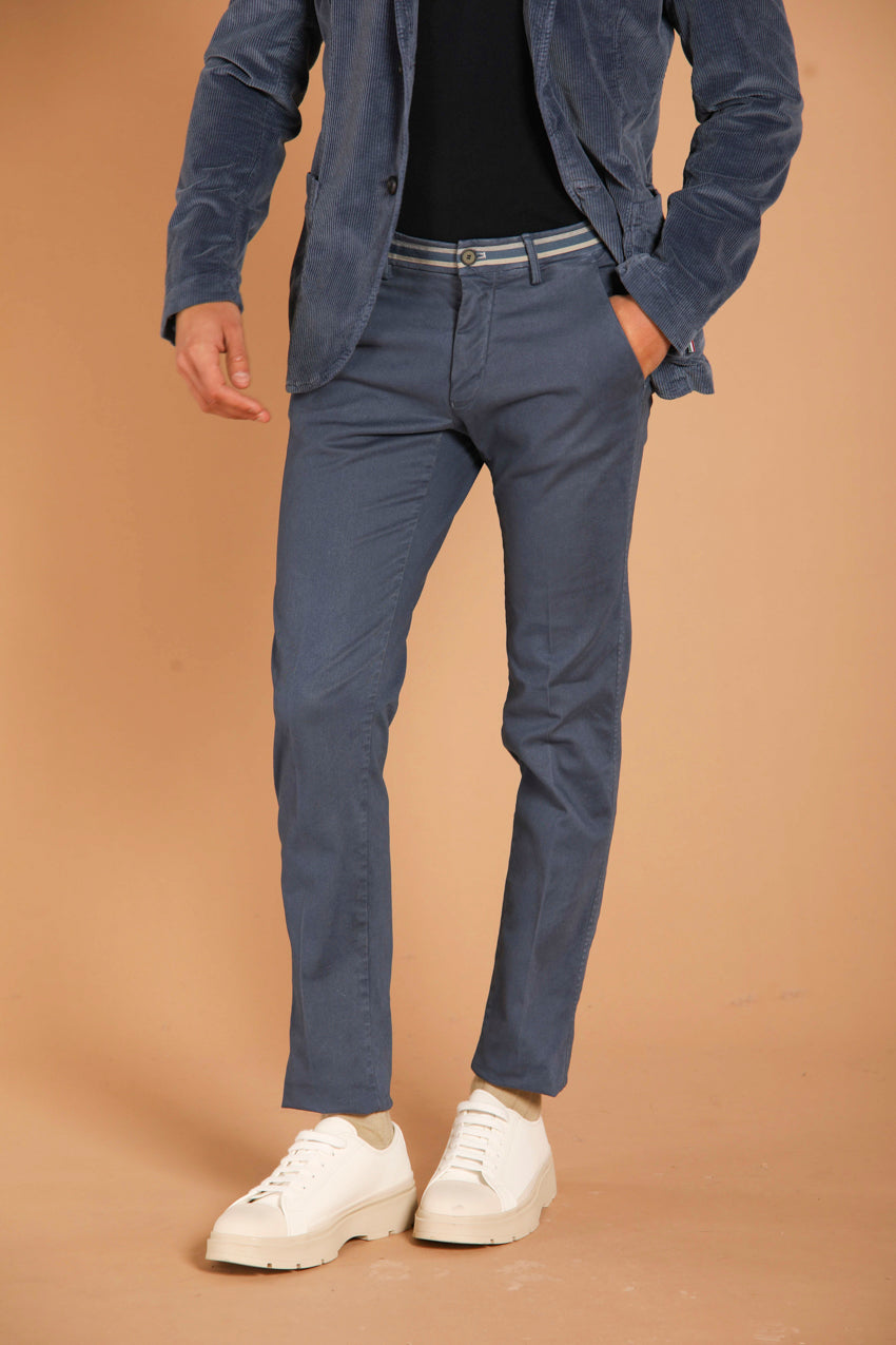 Torino Winter pantalon chino homme en gabardine stretch coupe slim