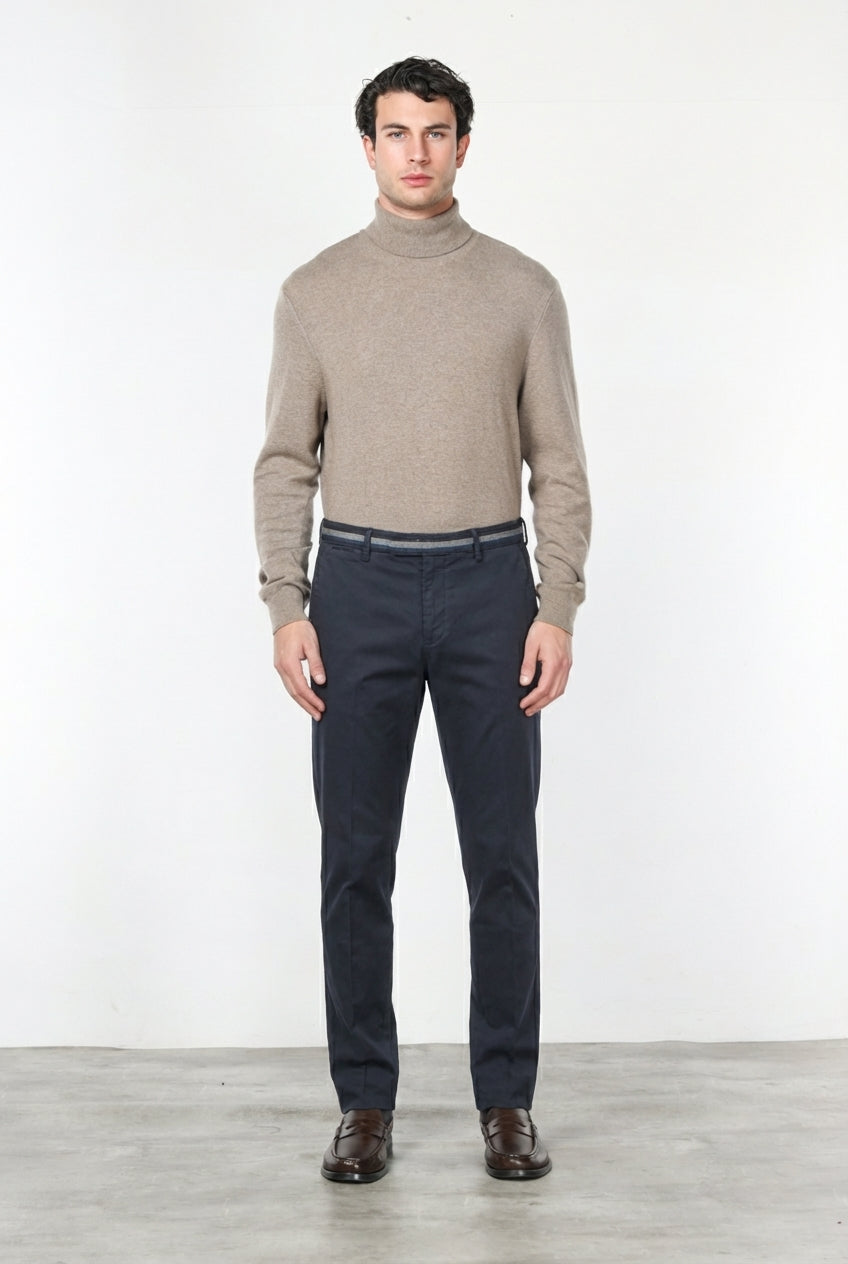Torino Winter men’s chino pants in stretch gabardine, slim fit