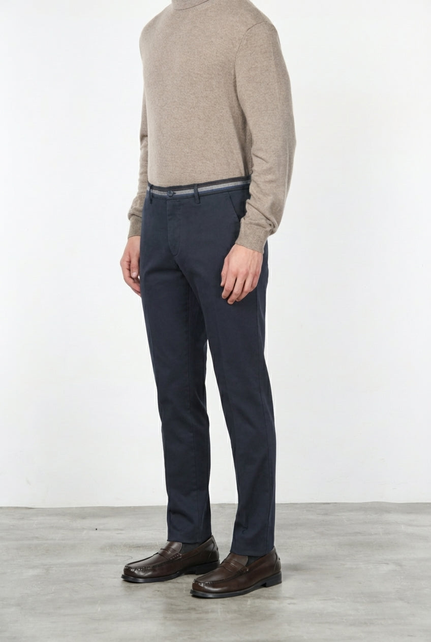 Torino Winter men’s chino pants in stretch gabardine, slim fit