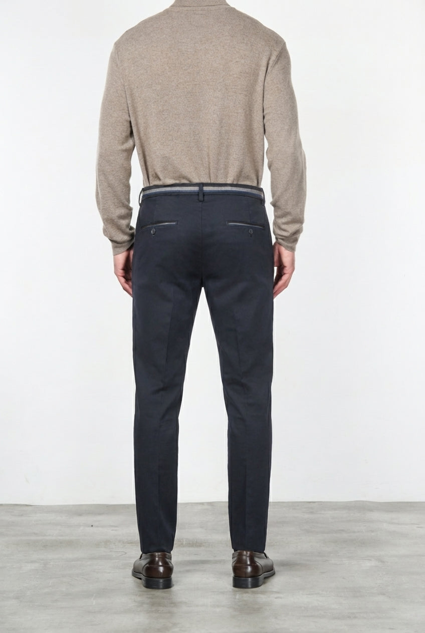 Torino Winter men’s chino pants in stretch gabardine, slim fit
