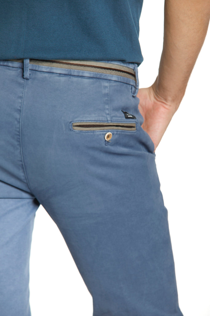 Torino Elegance pantalone chino uomo in cotone modal stretch slim fit