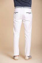 Torino Elegance men's chino pants in fine cotton and lyocell tricotina slim fit