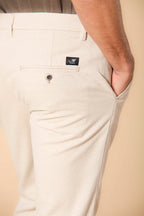 Torino pantalon chino homme en coton cover teint en fil Slim fit