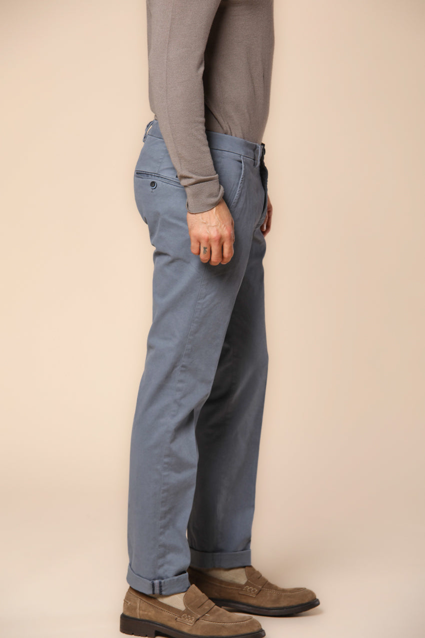 Torino pantalón chino hombre en gabardina ajuste slim ①