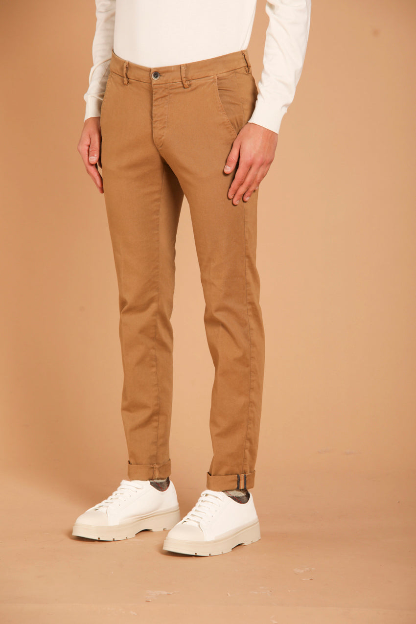 Torino pantalone chino uomo in gabardina slim fit